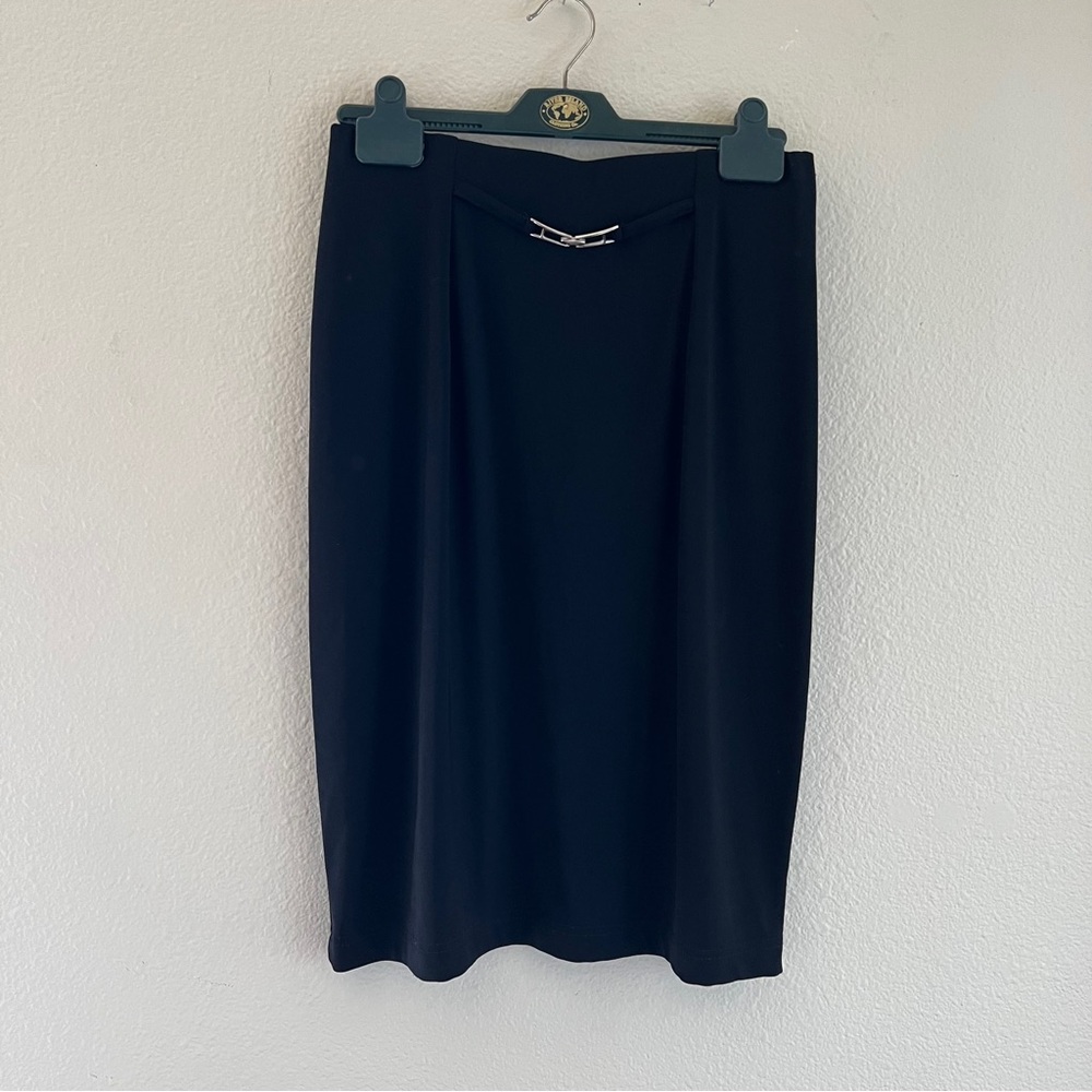 Briggs New York Black Women’s Skirt with buckle detail Size Medium